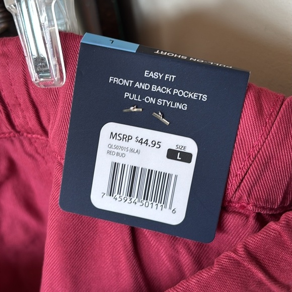 Brand New Gap Set of 2 Lyocell Pull-On Drawstring Shorts Casual Red & Green - Picture 10 of 14